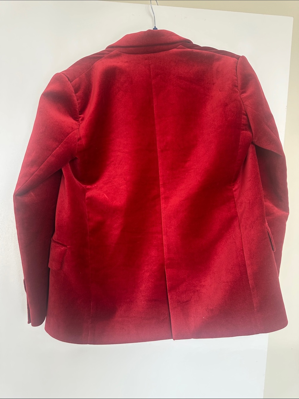 ba&sh Red Velvet Single-Button Blazer - Picture 9 of 9